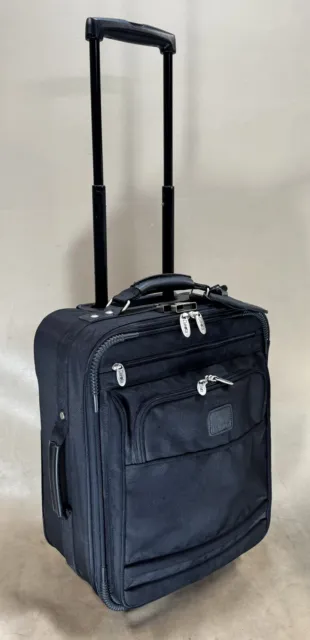 Preowned DAKOTA by Tumi Black Luggage 18" Upright Wheeled Carry On Suitcase