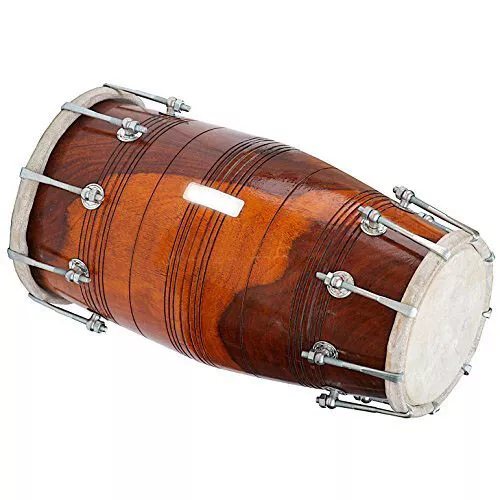 Last Friday Sale Dholak Drum Professional, Sheesham Wood, Bolt-tuned, Padded Bag