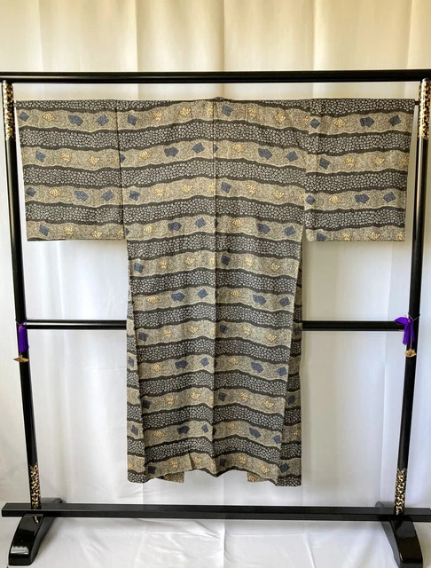 Vintage Japanese juban kimono - Mens Juban Kimono Robe 5