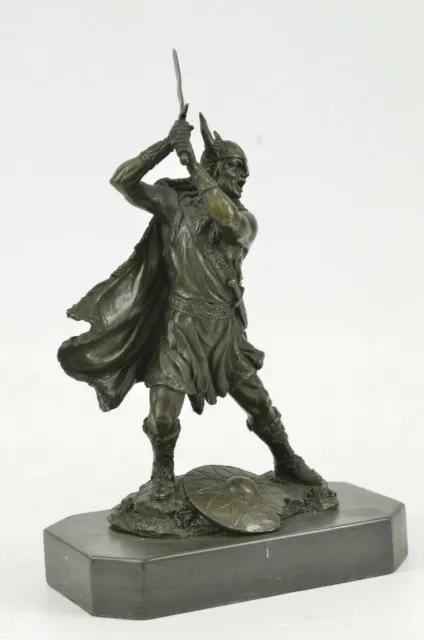 European Finery Bronze Norse God Thor with Sword Statue Sculpture Viking DEAL NR 3