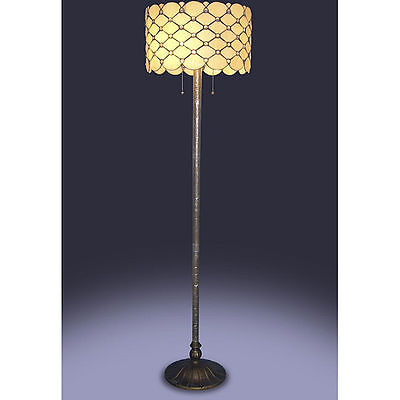 Tiffany Style Contemporary Jeweled Floor Lamp 18" Shade Handcrafted New