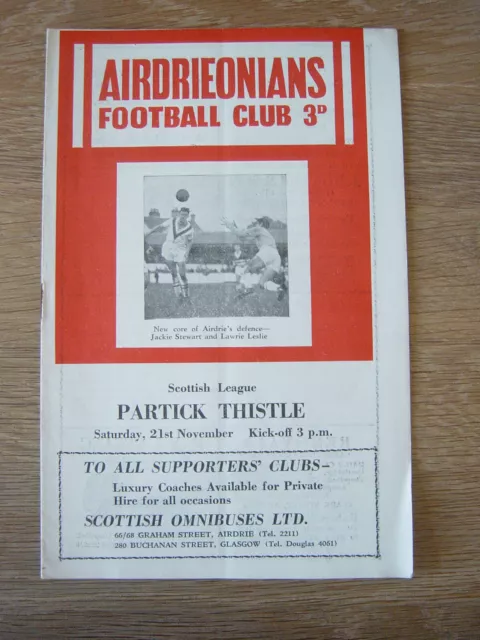 1959/60 AIRDRIE v PARTICK THISTLE