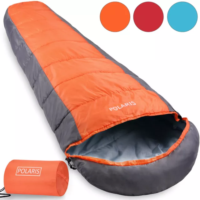 Schlafsack Mumienschlafsack Deckenschlafsack Polaris 210x75cm -7°C Zelt Camping