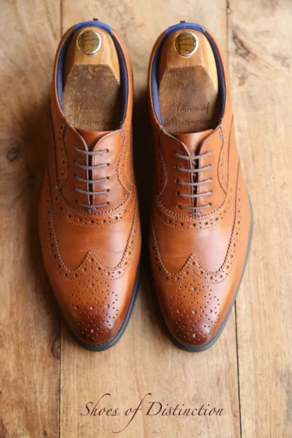 Ted Baker Brown Leather Oxford Brogue Shoes Men's UK 8 US 9 EU 42