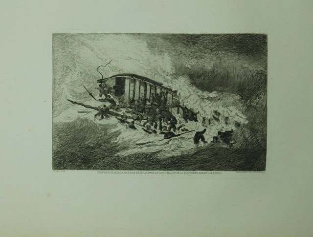 "Shipwreck of M. de la Bastide Besplas in the Canot Major de la Coronne Andervila"