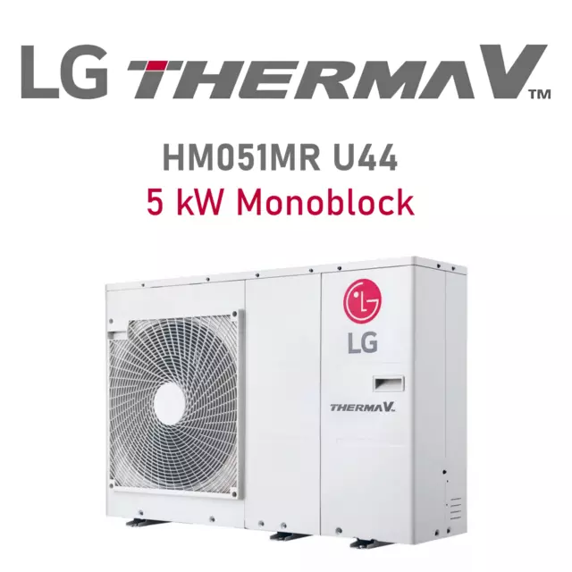 LG THERMA V 5 kW Luft Wasser Wärmepumpe Monoblock HM051MR U44 | LAGERND | BAFA