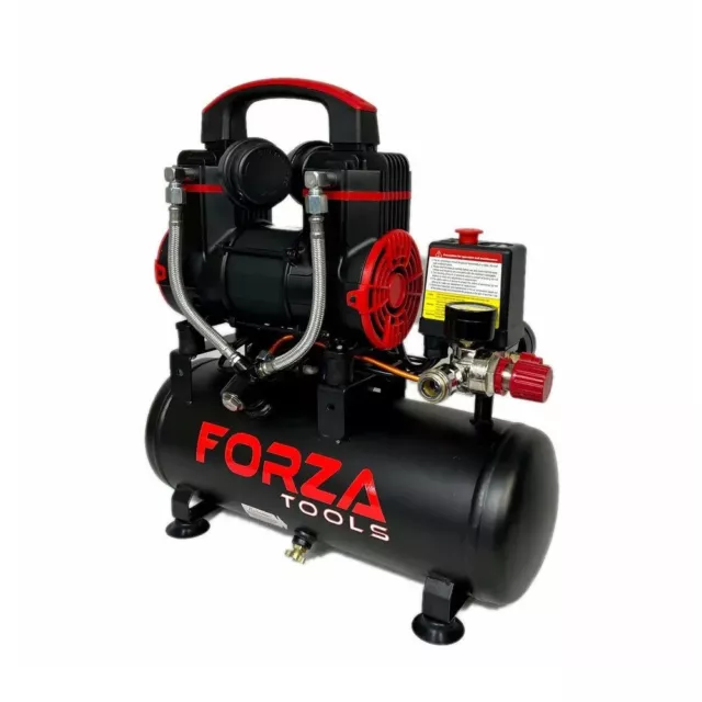 Forza Tools FT9008 900W 8L Oil Free Portable Air Compressor