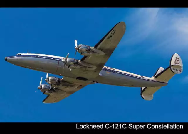 Carte postale - Avion Lockheed C-121C Super Constellation