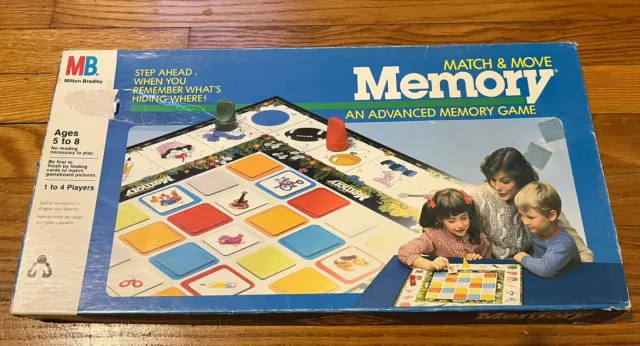 Match and Move Memory an Advanced Memory Game 1986 