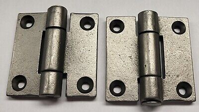 2 Inch NON-HANDED Plain Hinge Pair Cast Iron Thick Heavy Duty Strong Antique