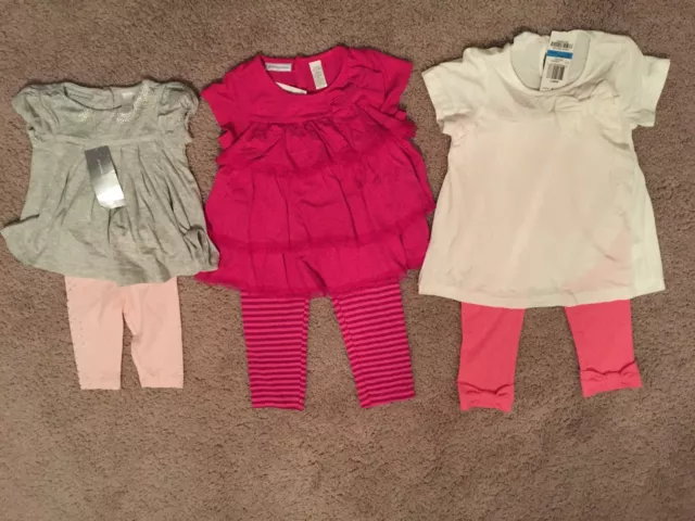 New First Impressions Baby Girls 2-Piece Tunic&Leggings Size 0-3,18, 24 Months