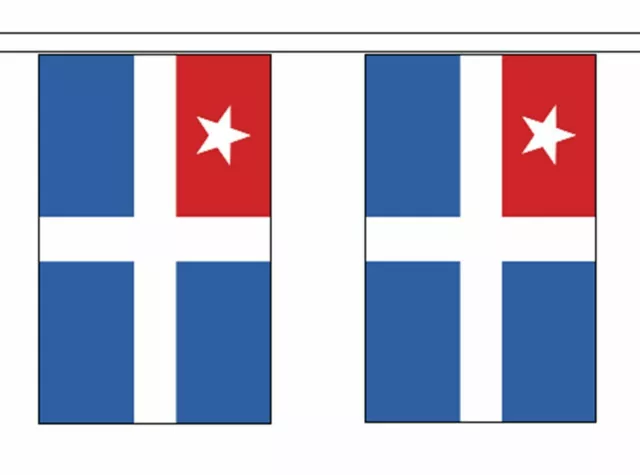 Crete Greece Flag Polyester Bunting - Premium Quality