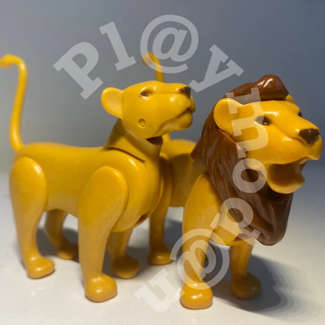 Lot Playmobil Vintage Safari - Base, Jeep, Animaux - Avec Singe Et Caméra