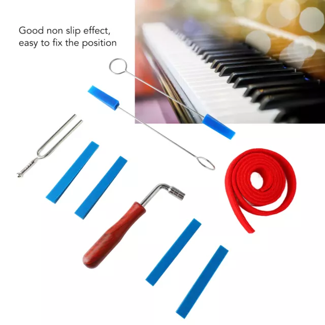 Set di strumenti per tuning pianoforte manico legno pratico kit per tuning pianoforte acciaio inox