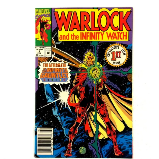 Warlock and the Infinity Watch #1 Marvel VF 1992 Galactus Infinity Gauntlet