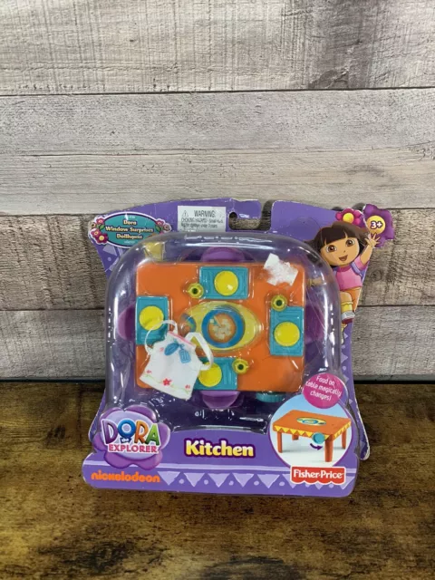 Dora The Explorer  dollhouse kitchen table 2010 play pieces Mattel Nickelodeon Dora The Explorer  dollhouse kitchen table 2010 play pieces Mattel Nickelodeon
