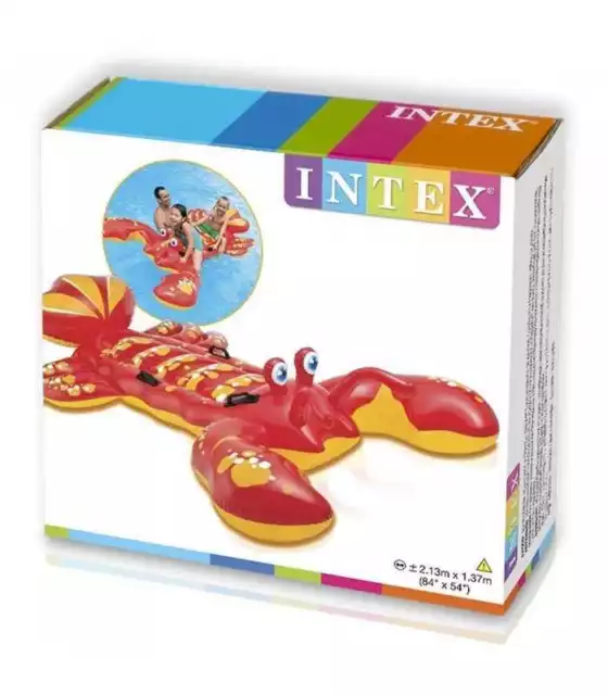 Intex Inflatable Lobster Lilo Swimming Pool Float #57528