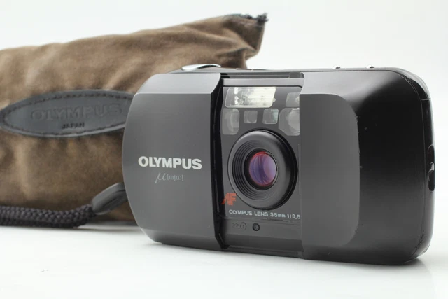[Near MINT w/strap] Olympus mju μ 35mm f3.5 Point & Shoot Film Camera From JAPAN
