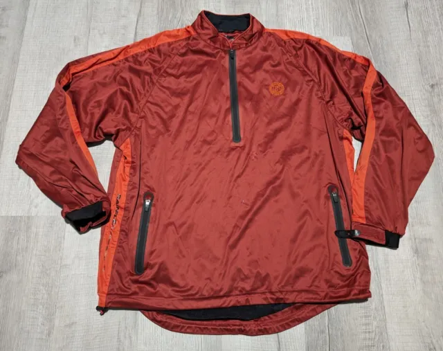 Sun Mountain Rainflex LS Jacket Waterproof Pullover Golf Men's Sz Large Orange