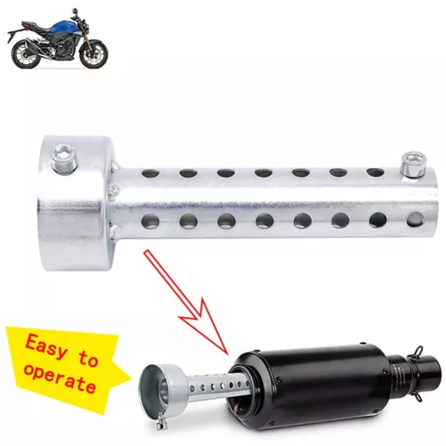 2x 60mm Motorrad Auspuff Schalldämpfer für Universal DB Killer Exhaust Muffler.