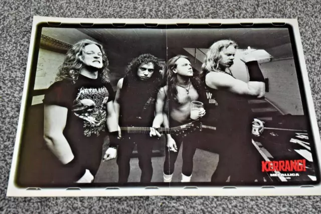 METALLICA band A3 size glossy mag DOUBLE SIDED art poster