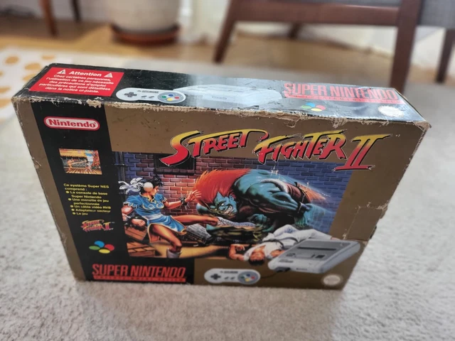 PACK SNES Street Figther GOLD COMPLET super nintendo box crystal protection 6