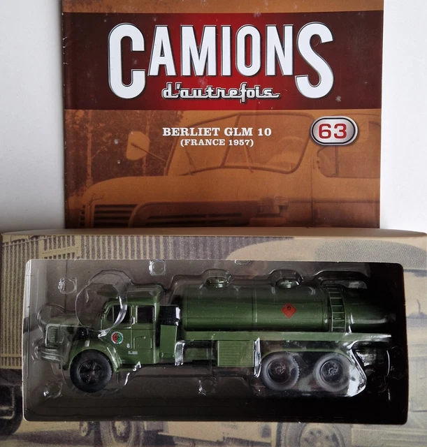 Camion Ancien BERLIET GLM 10 1957 Citerne Militaire - Modèle Réduit 1:43 ALTaya - Occasion
