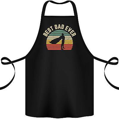 Best Dad Ever Superhero Funny Fathers Day Cotton Apron 100% Organic