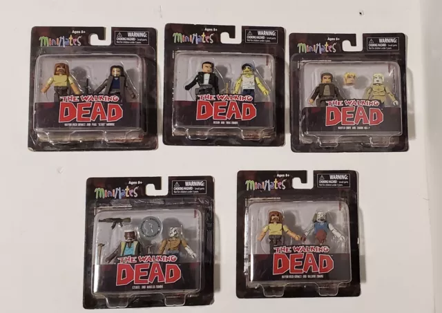 Diamond Select The Walking Dead Minimates Series 7 Complete Set Toy R Us Rare 2