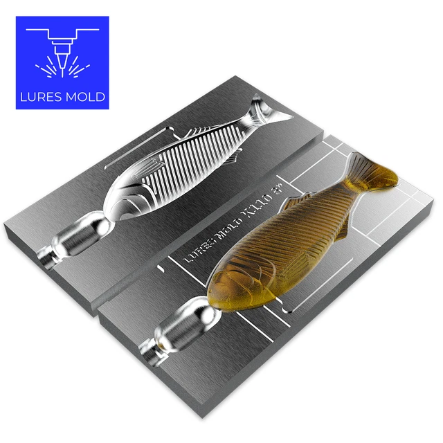 Moule à Appâts En Plastisol Souple Moule DIY Pour Fabriquer Ses Leurres Souples En Plastisol Mod Les Bar 1029205