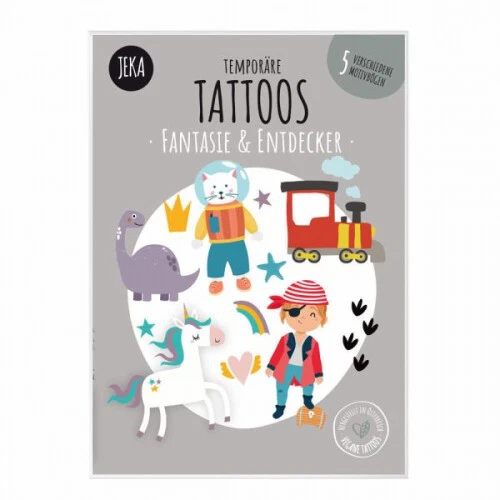 JEKA Papier und Spielwaren|Temporäre Tattoos Fantasie & Entdecker