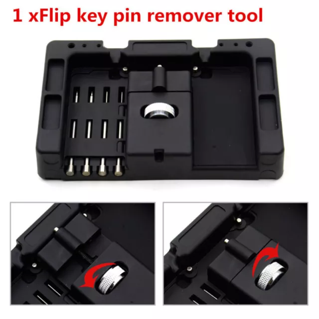 1Set Car Folding Quick Remover Installation Flip Key Pin Remover Fixing Tool Kit