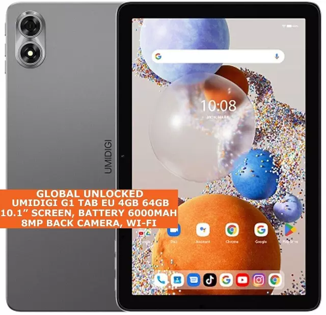 HUMIDIGI G1 Tab EU 4gb 64gb RK3562 Quad Core 10.1 Inch Wi-Fi Android 13 Tablet PC