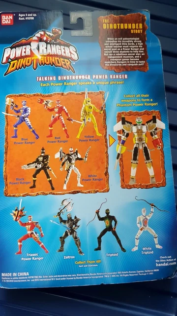 Triptoid Power Ranger POWER RANGERS DINO Thunder White Ranger, Phantom Ranger + Triptoid ...