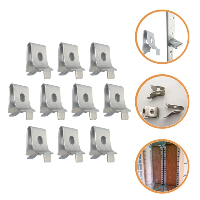 10 pz supporto per scaffale supporto per scaffale in vetro clip per scaffale argento