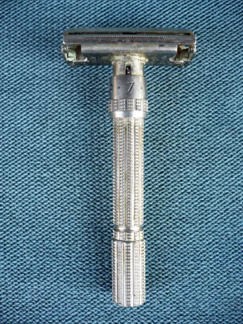 Vintage Adjustable 1-9 Gillette Safety Razor Made in USA