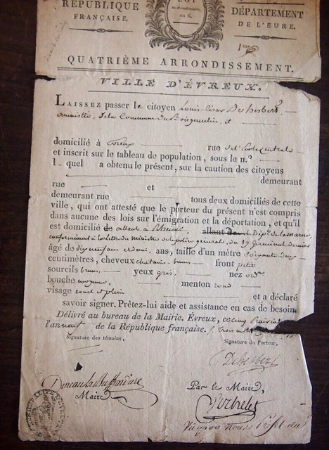 1791 Letter Breteniere Trainee - Goldsmith À Paris At N.R.masson Court