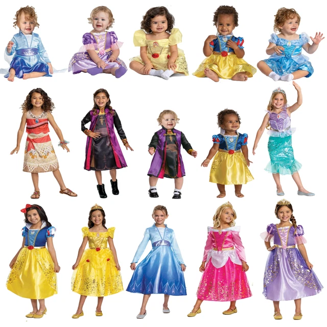 Child Official Disney Princesses Fancy Dress Book Day Costume Kids Girls Toddler