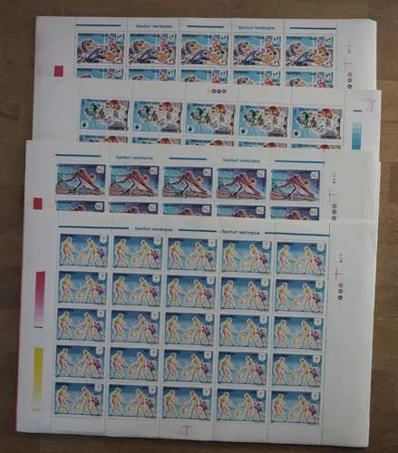 1997 Rumänien; 500 Serien Sportarten, postfrisch/MNH, MiNr. 5289/92, ME 1500,-