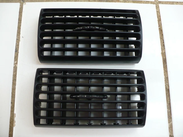 ❤️PAIR 1994-2004 Ford Mustang (Black) CENTER Dash Air Vents INSERTS A/C Heater