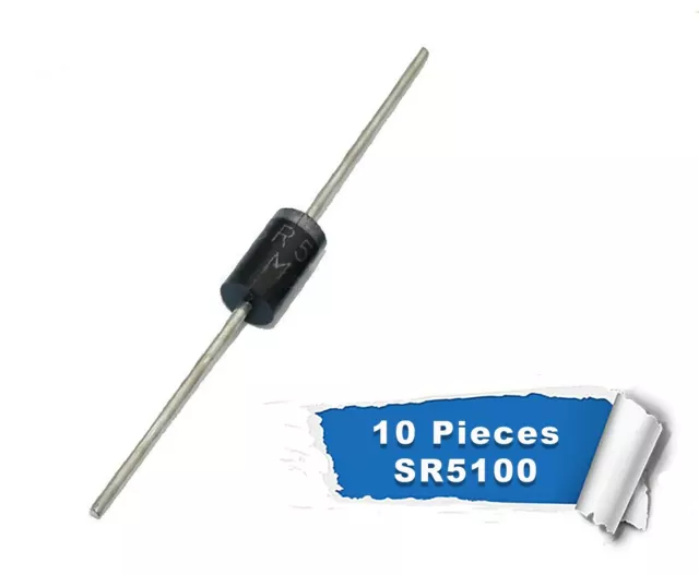 10pcs SR5100 SB5100 SB5B0 SR5010 SR510 100V 5A Schottky rectifier diode