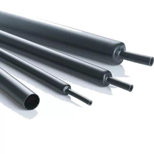 BLACK HEAT SHRINK TUBING - 1.5mm - 20mm CABLE HEATSHRINK SLEEVING CAR 2:1 RATIO