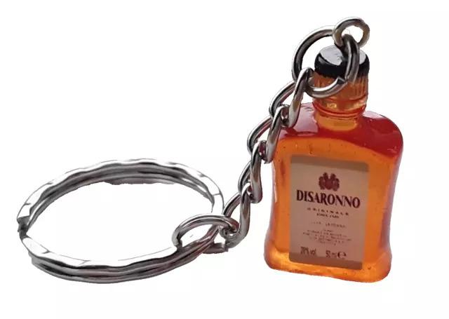 🍹🍹😃Gift NEW Bottle of Disaronno keyring BN🍹🍹