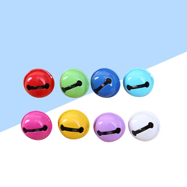 20 piezas 22mm Colores Pintados Jingle Bell Metal Redondo Mini Campanas Joyería Ornam