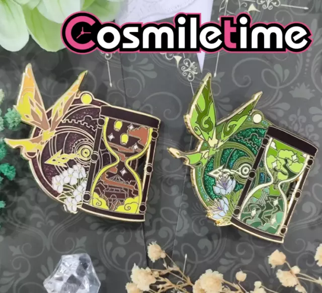 Genshin Impact Zhongli Venti Raiden Shogun Tighnari Metal Badge Brooch Pin Gift