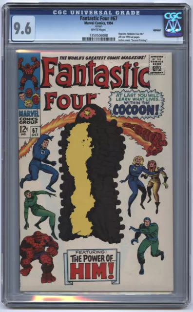 🔑 Fantastic Four #67 CGC 9.6 JC PENNEY REPRINT 1994 Marvel Comics HIM GOTG 🔑