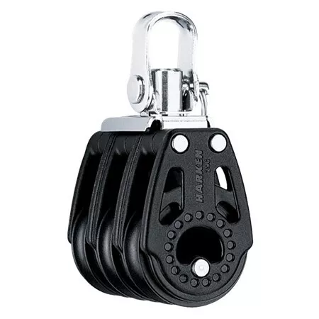 Harken 29 mm dreifach drehbarer Carbo drehbarer Block