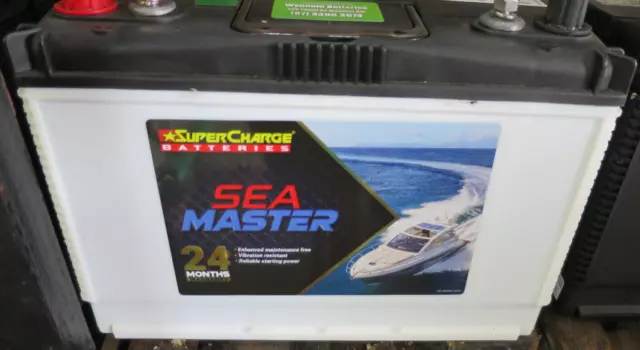 SUPERCHARGE SEA MASTER GOLD MARINE BOAT 12v BATTERIES MFM70  NEW 2YRS WARRANTY