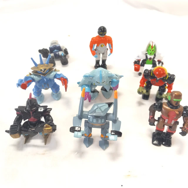 Z-Bots Micro Machines Bitebots Figures Lot LGTI Robots Zbots Lot Of 9