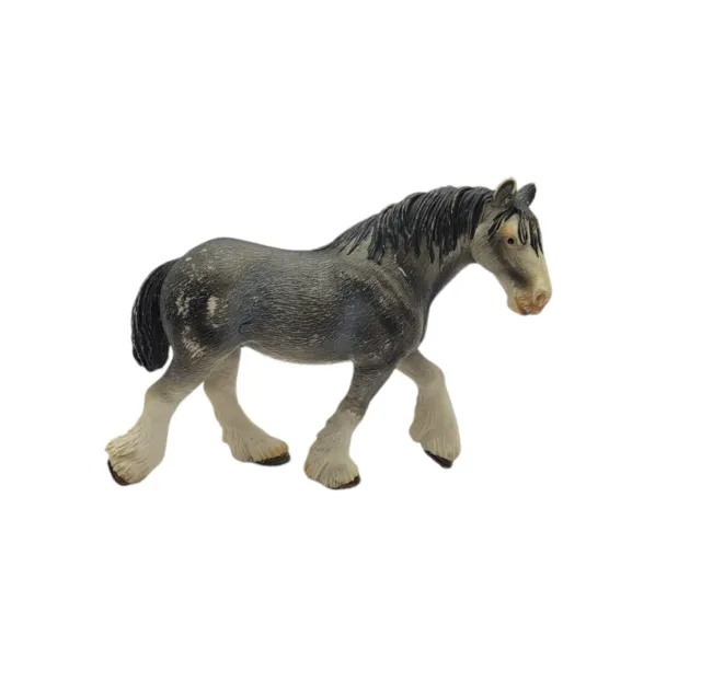 Schleich Clydesdale Mare Grey Draft Horse Retired Figure Toy